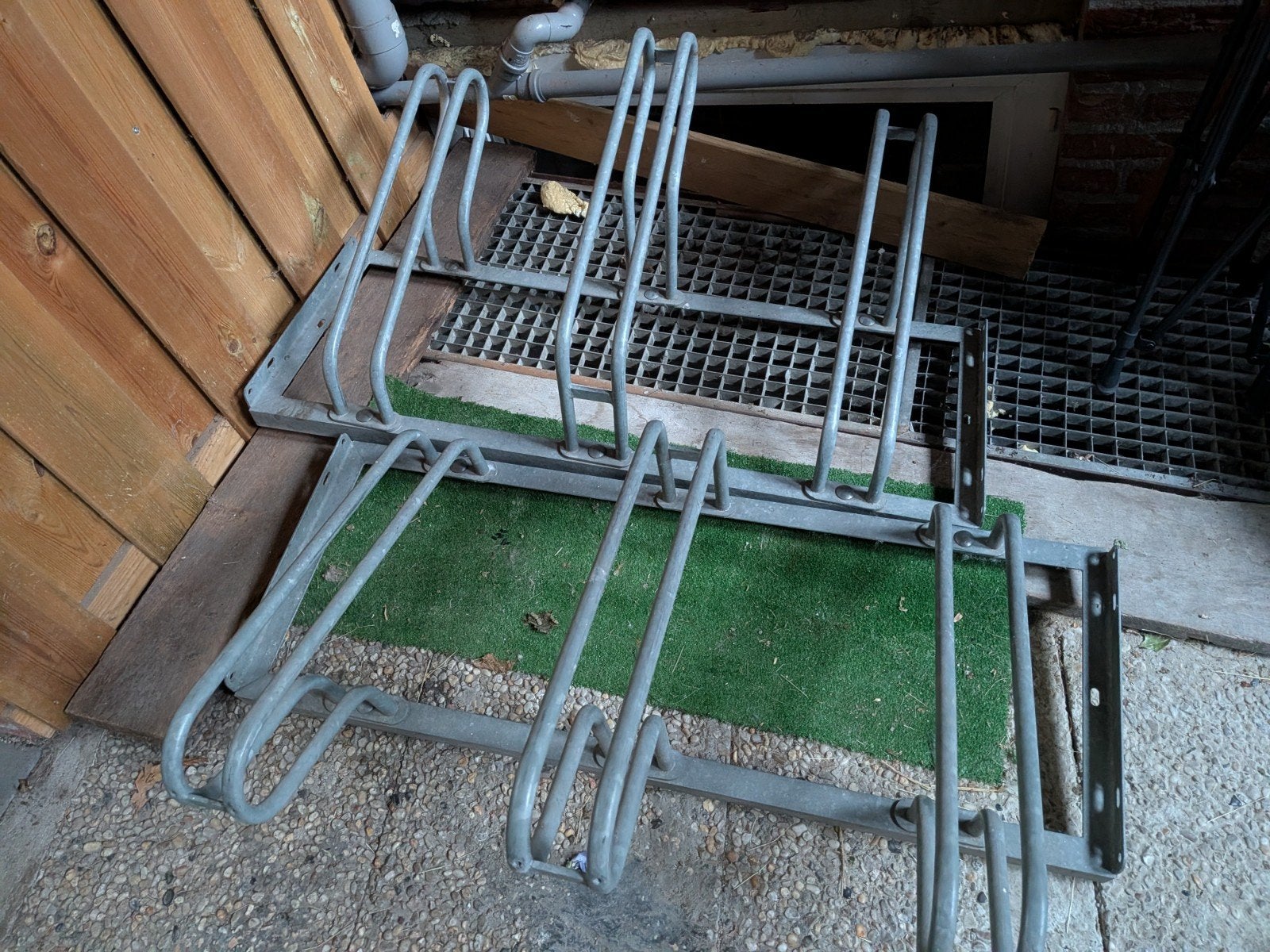 Fietsenrek voor 3 fietsen - Gegalvaniseerd staal, Ophalen, Gebruikt