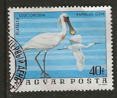 Hongarije 16, lepelaar, Verzenden, Gestempeld