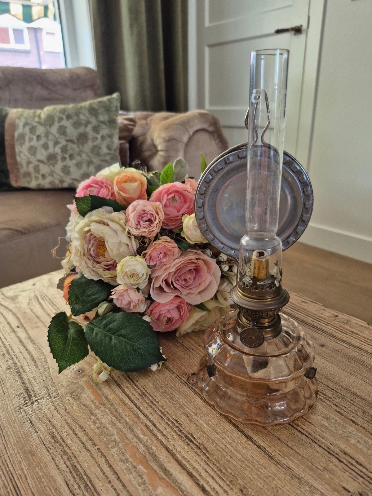 Antieke olielamp - Brenner & Kosmos, Ophalen of Verzenden