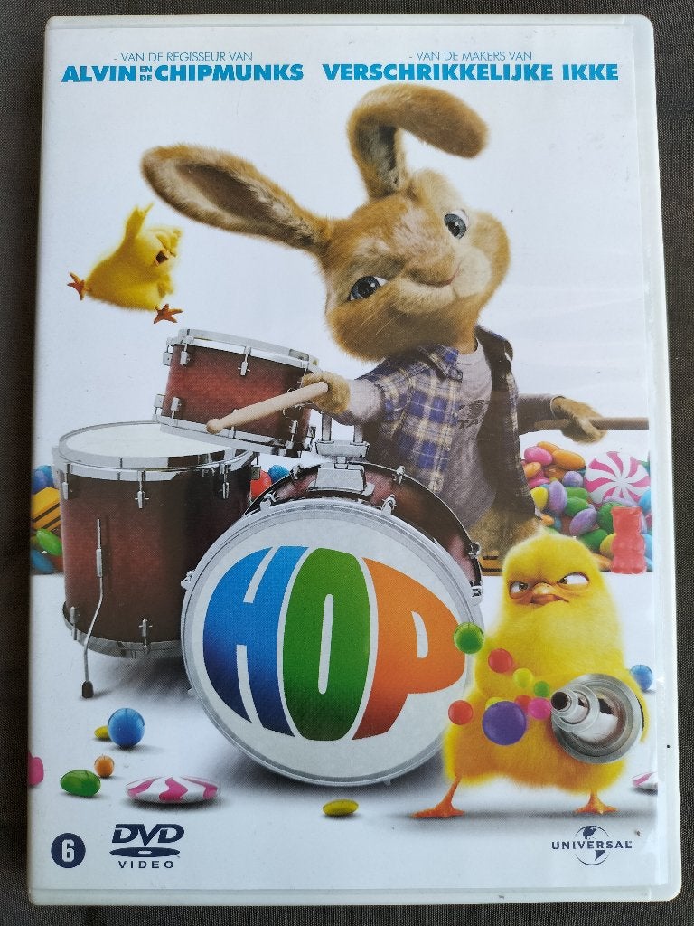 HOP (dvd, film Paashaas / Pasen), Cd's en Dvd's, Vanaf 6 jaar, Ophalen of Verzenden, Zo goed als nieuw, Film