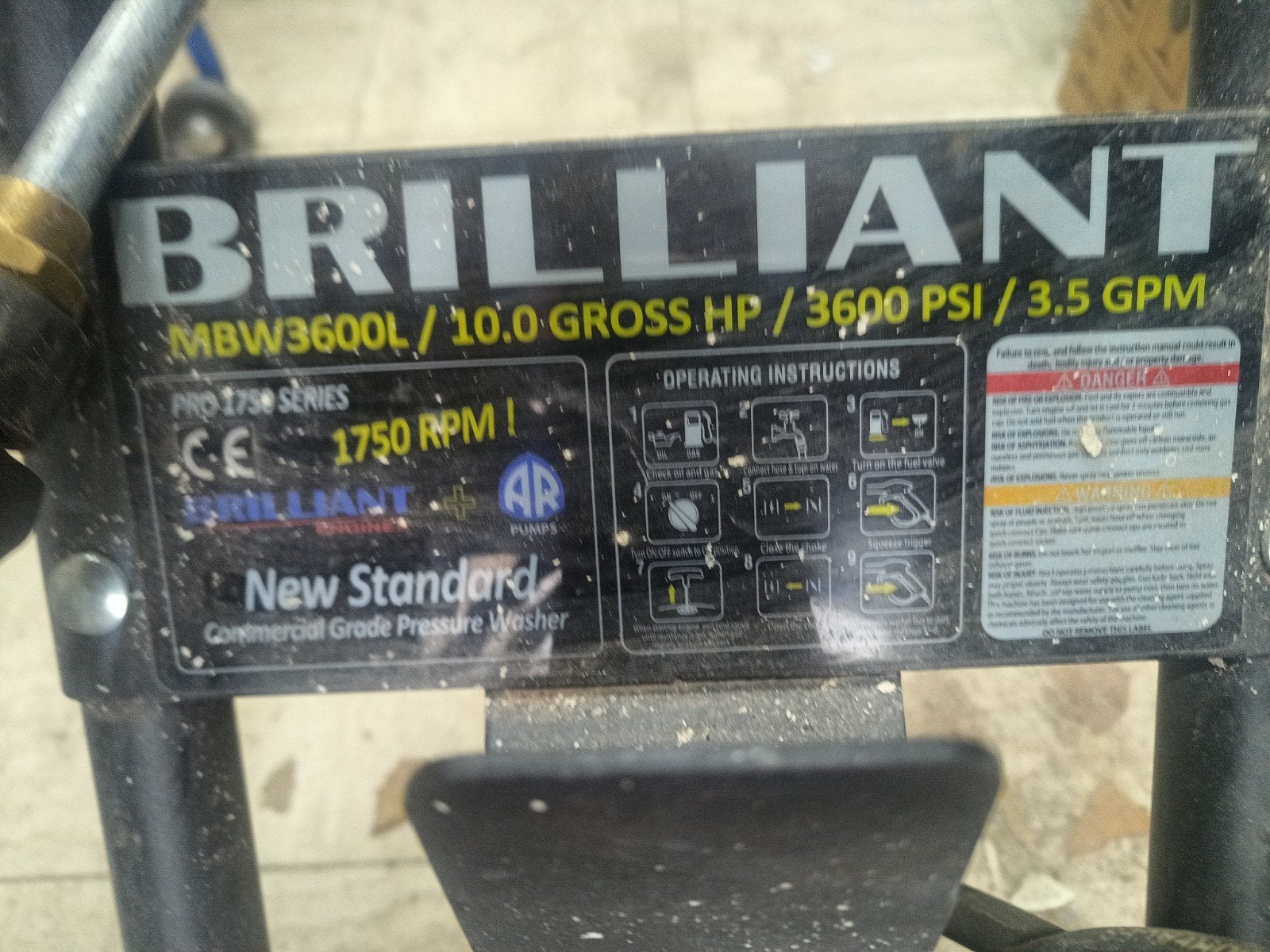 Brilliant mbw3600L hogedrukreiniger, Ophalen, Benzine