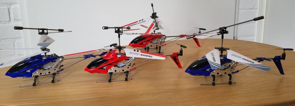 2x Syma S107G bestuurbare helikopter (ook per stuk te koop), Ophalen of Verzenden, Zo goed als nieuw, Helikopter