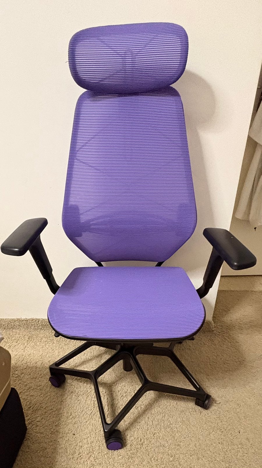 Gaming / bureaustoel paars ikea STYRSPEL, Ophalen, Paars, Zo goed als nieuw, Gaming bureaustoel