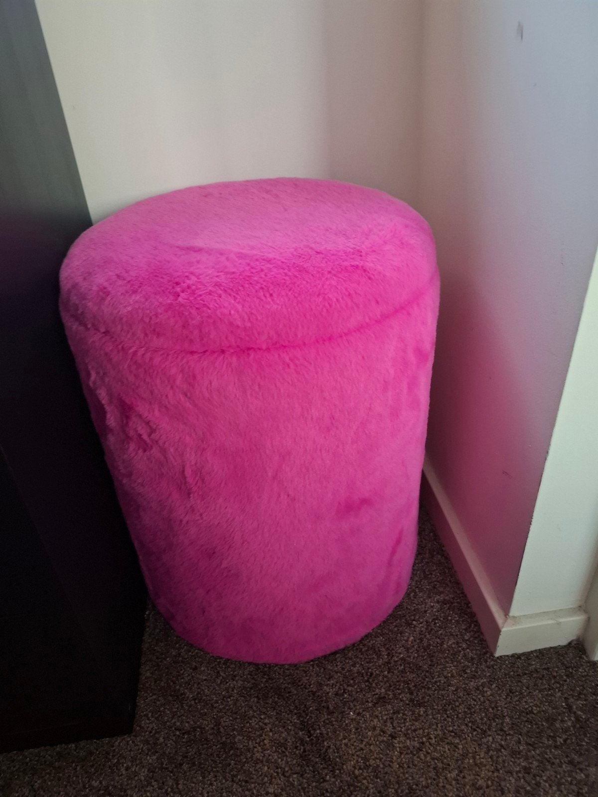 Roze poef van Intratuin met opbergruimte, Ophalen