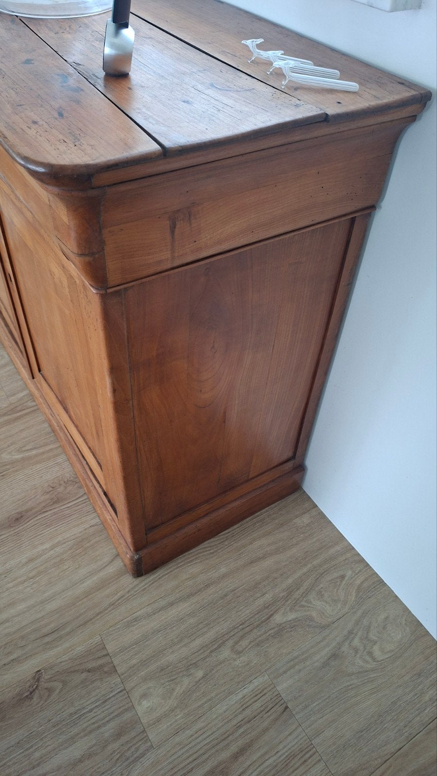 Antiek houten dressoir/kastje b 119, d 49 h 91 cm, Ophalen of Verzenden