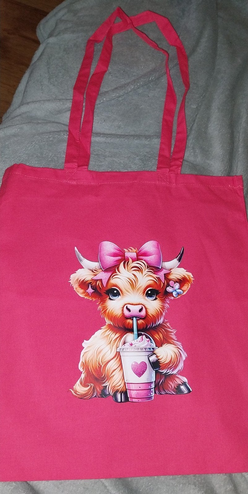 Nieuwe katoenen tas met schattige koeienprint, Ophalen of Verzenden