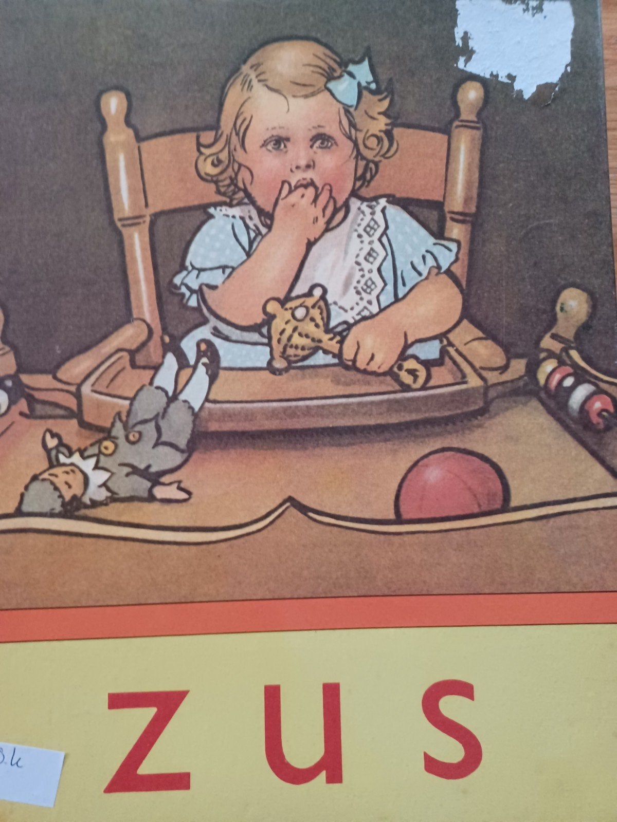 Leesplankje Puzzel zus  Vintage puzzle, Ophalen of Verzenden, 10 tot 50 stukjes, Gebruikt, 4 tot 6 jaar