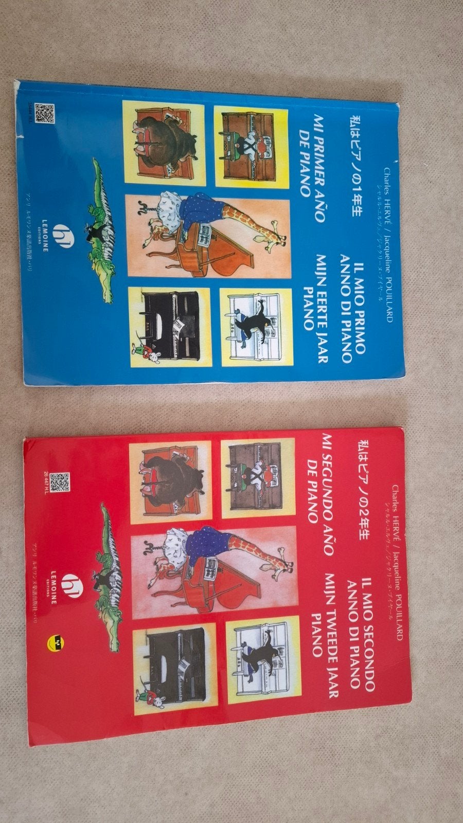 pianolesborken Mijn Eerste Jaar Piano C Hervé & J P, Klassiek, Les of Cursus, Ophalen of Verzenden, Zo goed als nieuw