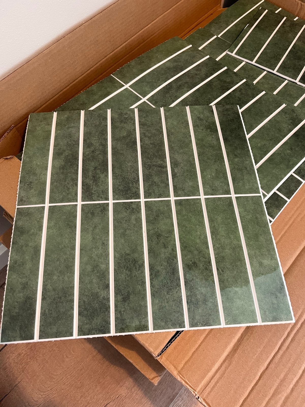 Nieuwe groene plaktegels - 12,5m², Ophalen, Nieuw, 20 tot 40 cm, 10 m² of meer