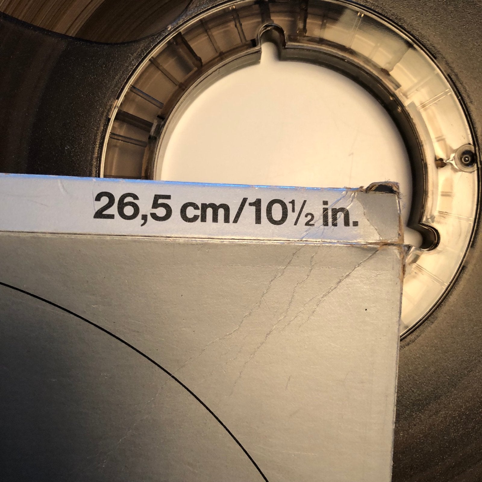 BASF Leerspule 26,5 cm / 10½ inch met band, Ophalen of Verzenden, Onderdeel, Met banden