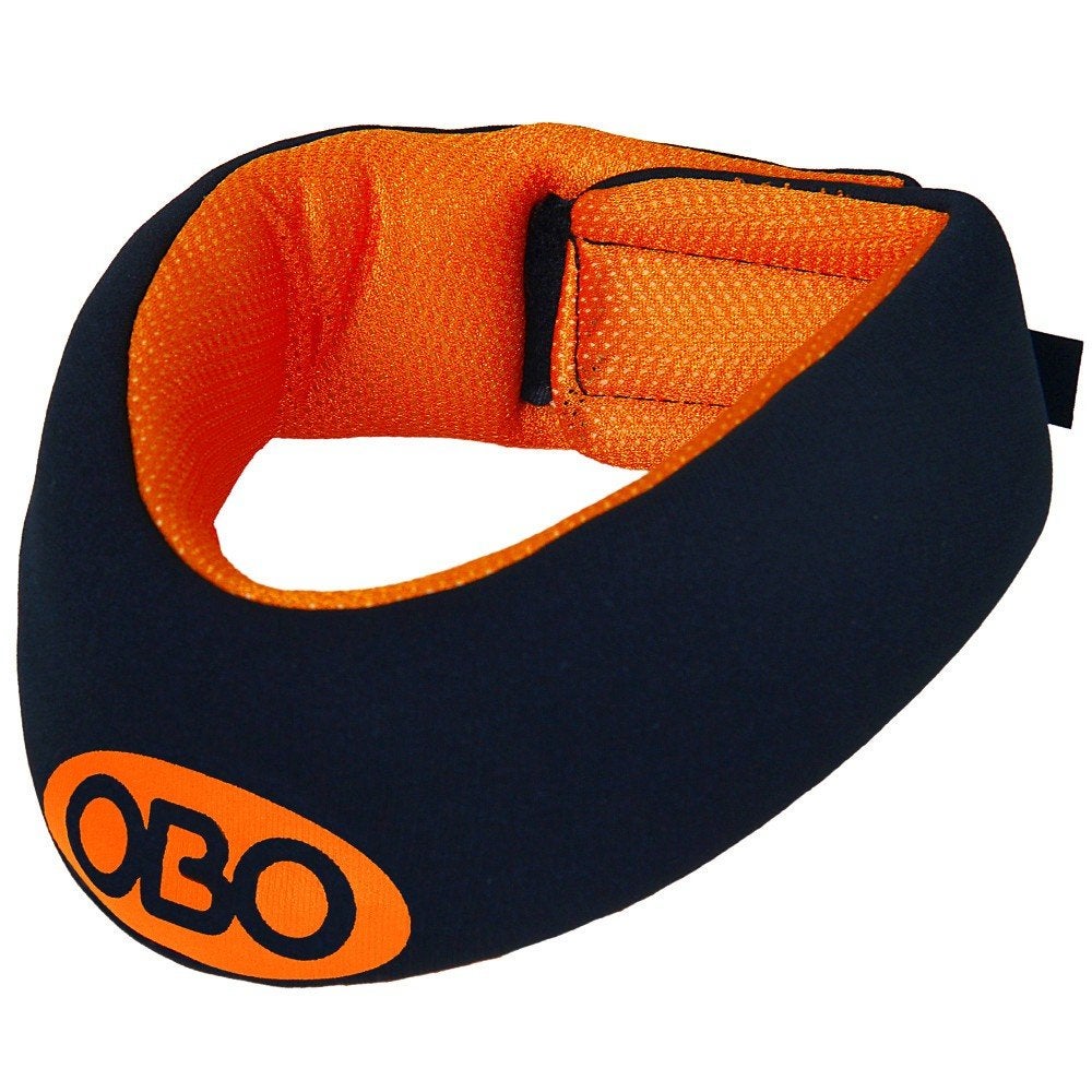 OBO Nekbeschermer Hockey - Zwart/Oranje, Ophalen of Verzenden, Zo goed als nieuw, Overige typen