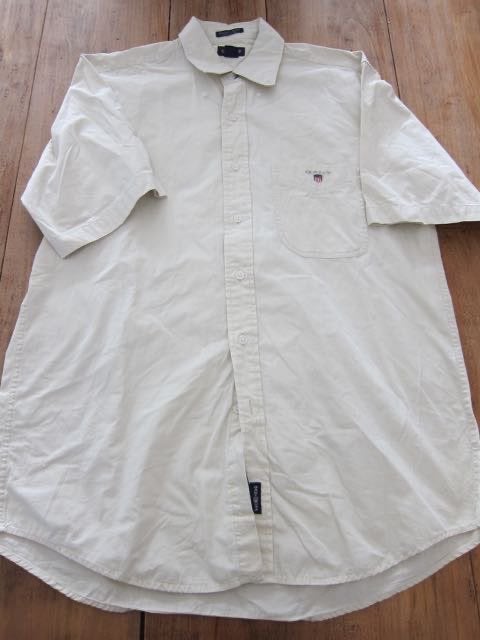 Gant blouse overhemd beige m korte mouwen, Zo goed als nieuw, Schipluidenlaan 20 5035KJ Tilburg, Merkfreak, GANT