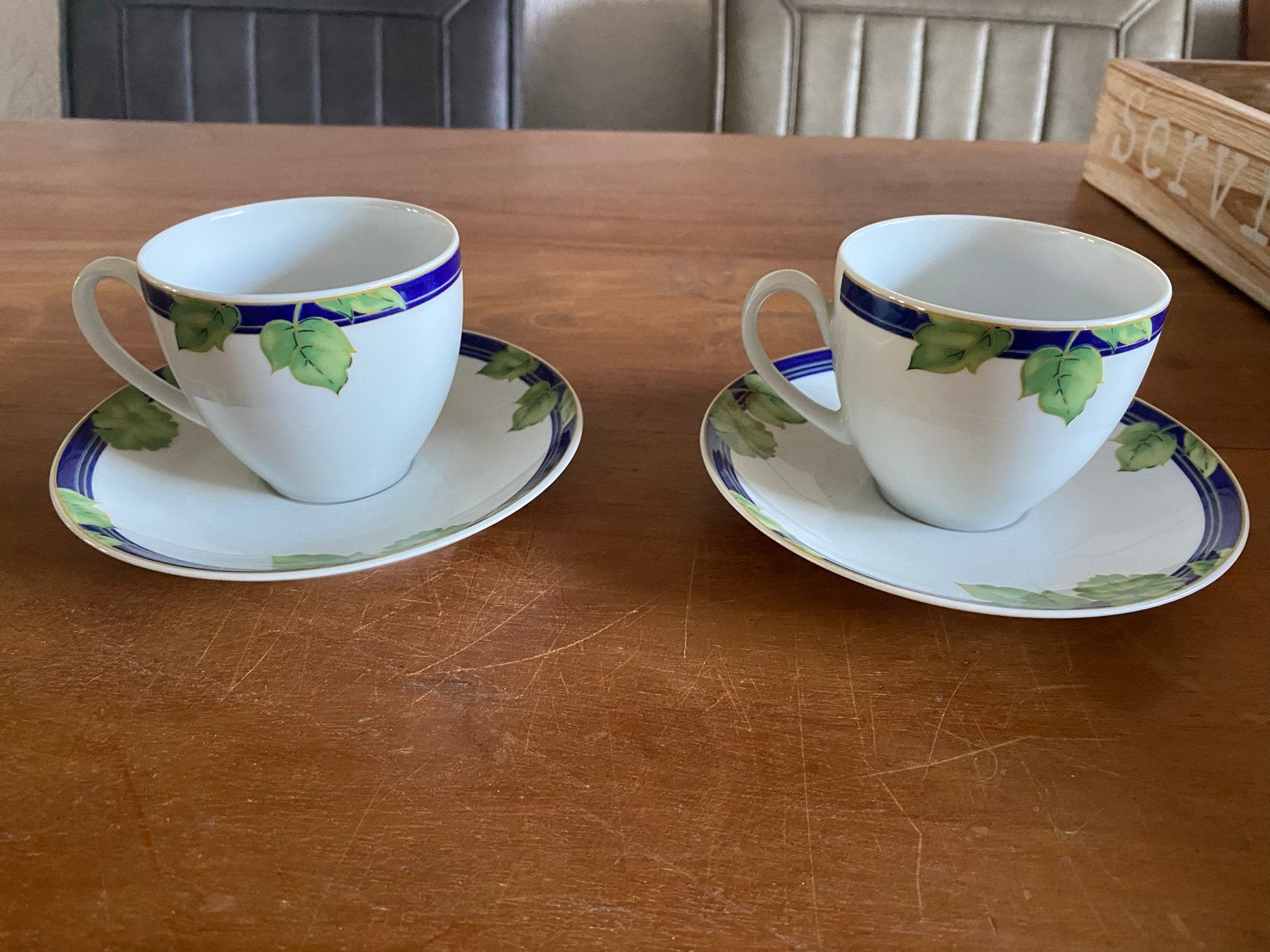 Vintage Kronester Bavaria Douwe Egberts theekopjes, Ophalen of Verzenden