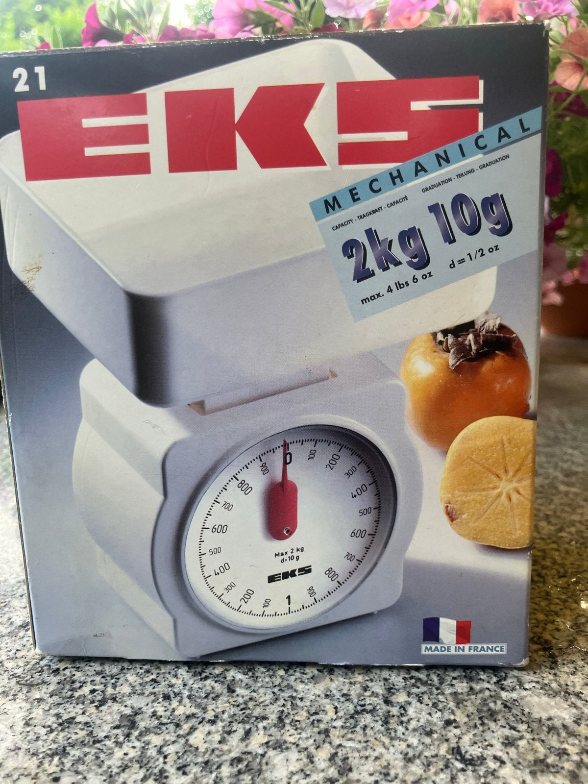 EKS Mechanische Keukenweegschaal 2kg - Nieuw in doos, Minder dan 10 kg, Keukenweegschaal, Nieuw, Ophalen of Verzenden