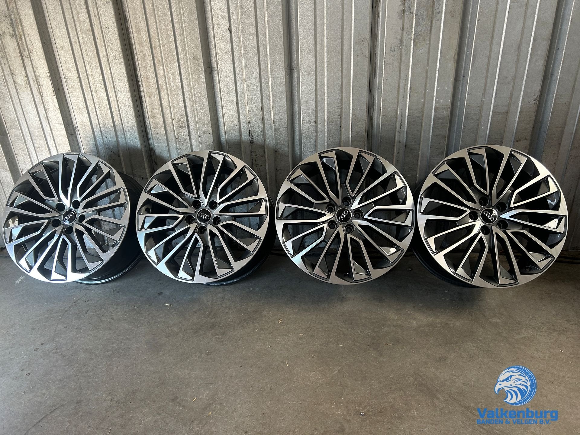 Originele Audi 19 inch antraciete velgen 5x112, 19 inch, Gebruikt, Velg(en), -