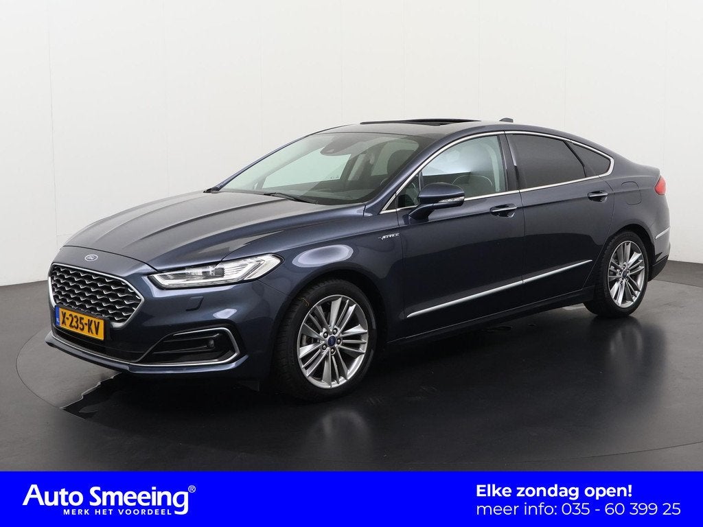 Ford Mondeo 2.0 IVCT HEV Vignale | Camera | Mem Stoel | Lede, Gebruikt, Euro 6, 4 cilinders, Blauw