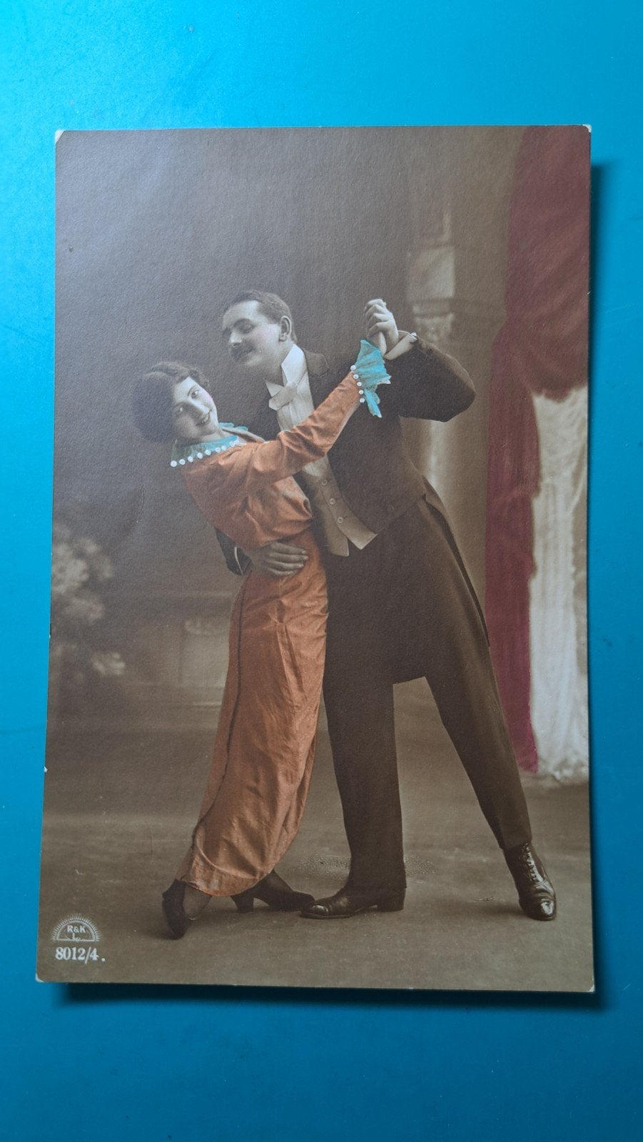 dans danspaar 1918 - uitgave R&k L 8012/4, Ophalen of Verzenden, Voor 1920, Gelopen