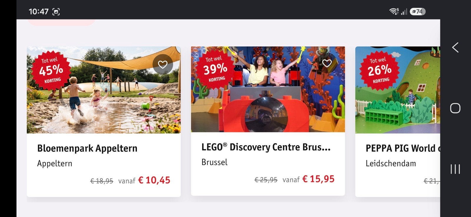 VOUCHERS Dagjes uit ( kruidvat 2x ) korting tot 60%, Drie personen of meer, Kortingskaart