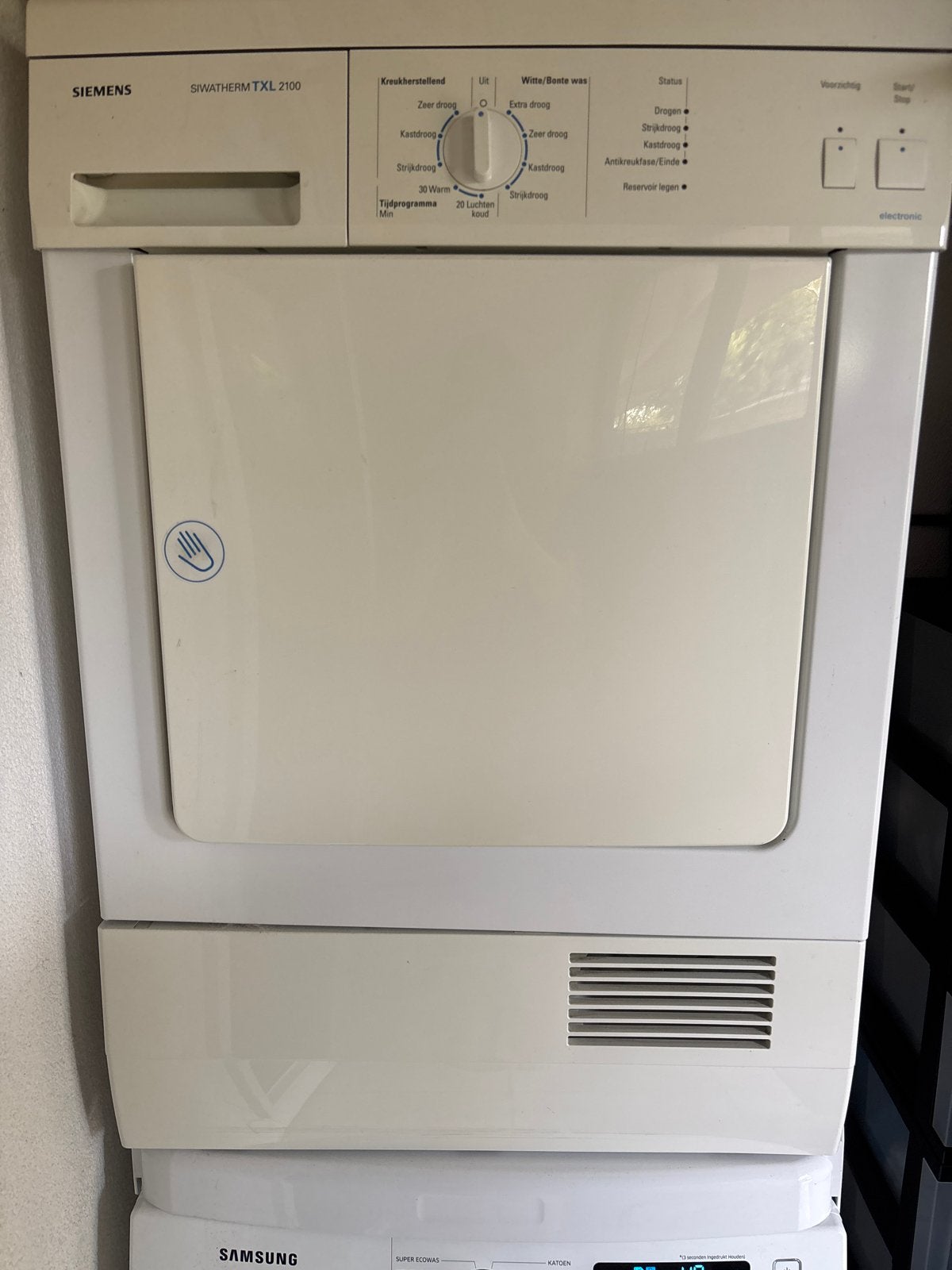Siemens Siwatherm TXL 2100 Condensdroger, Ophalen, 6 tot 8 kg, Gebruikt, Voorlader