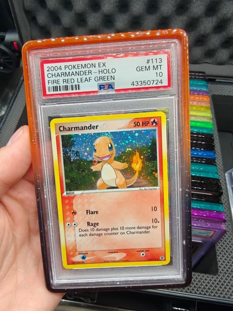 Pokemon EX Fire Red Leaf Green Charmander Holo PSA 10, Ophalen of Verzenden, Zo goed als nieuw, Losse kaart, Foil