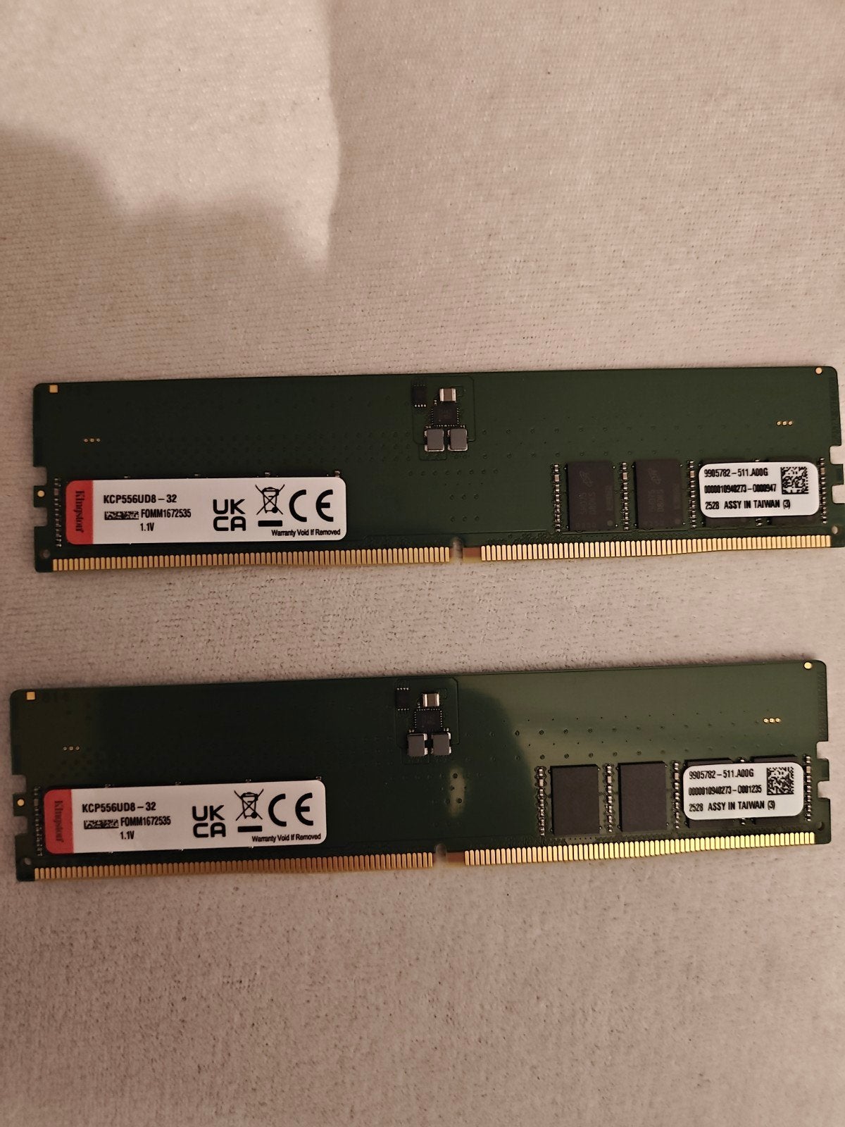 Kingston KCP556UD8-32 DDR5 RAM Geheugenmodule (2 stuks), Nieuw, Ophalen of Verzenden, Desktop, DDR5
