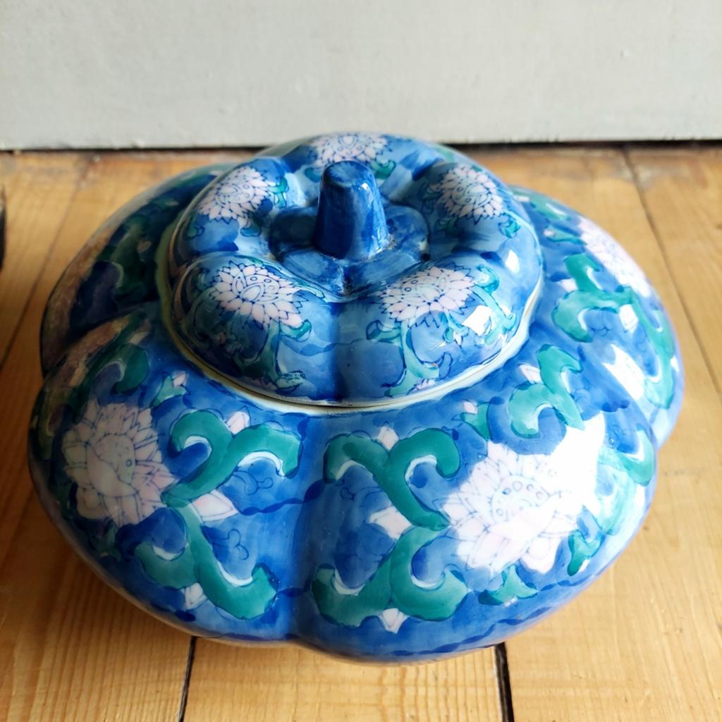 Lucky Vintage grote vintage gemberpot met deksel, Antiek en Kunst, Curiosa en Brocante, Ophalen