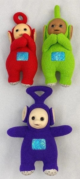 Teletubbies Knuffels Set Po Dipsy Tinky Winky Vintage 1996, Overige merken, Overige typen, Zo goed als nieuw, Noidea@gmail.com