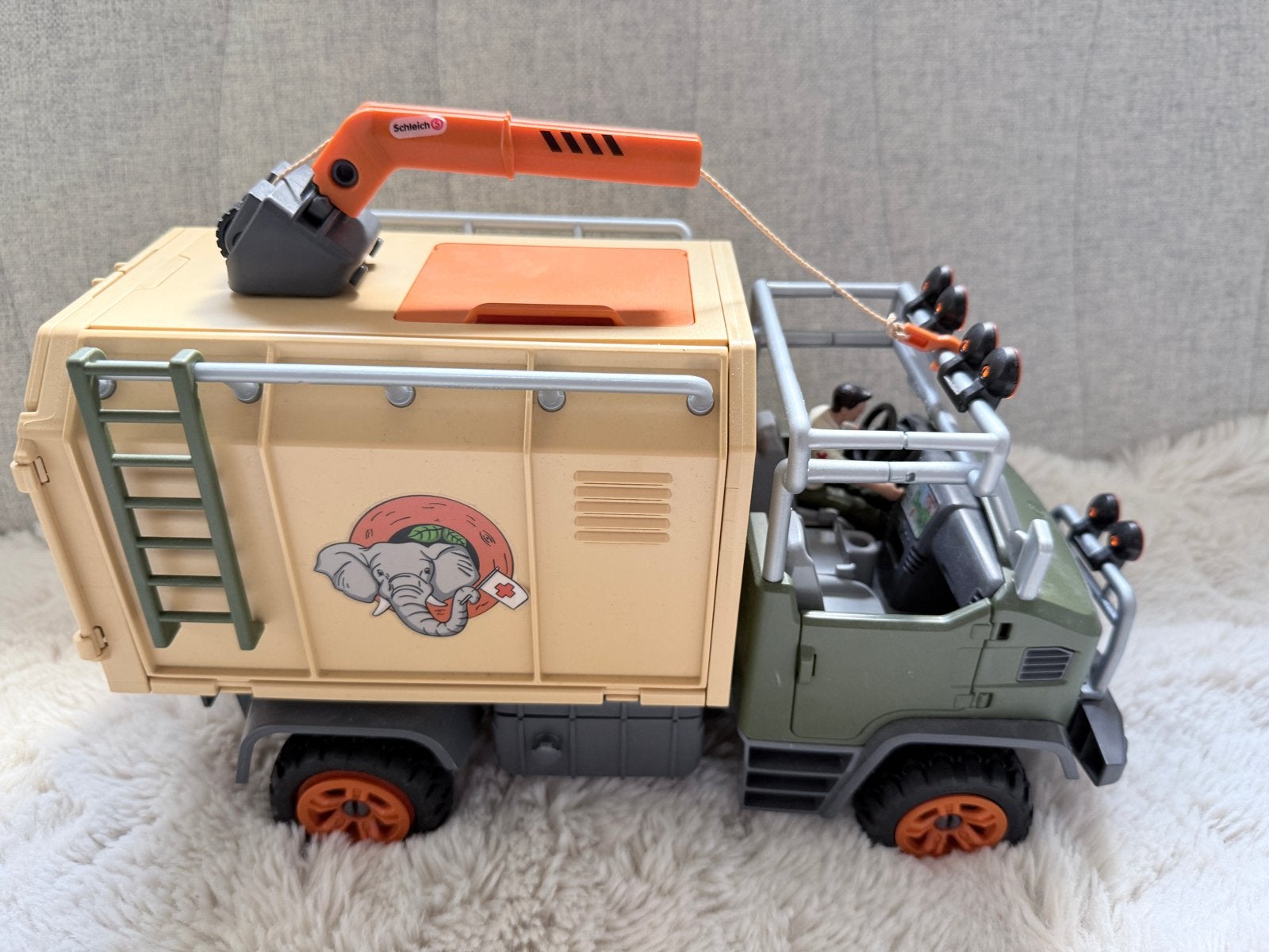 Grote Schleich Dino Adventure Set met Voertuigen en Dieren, Ophalen of Verzenden, Gebruikt