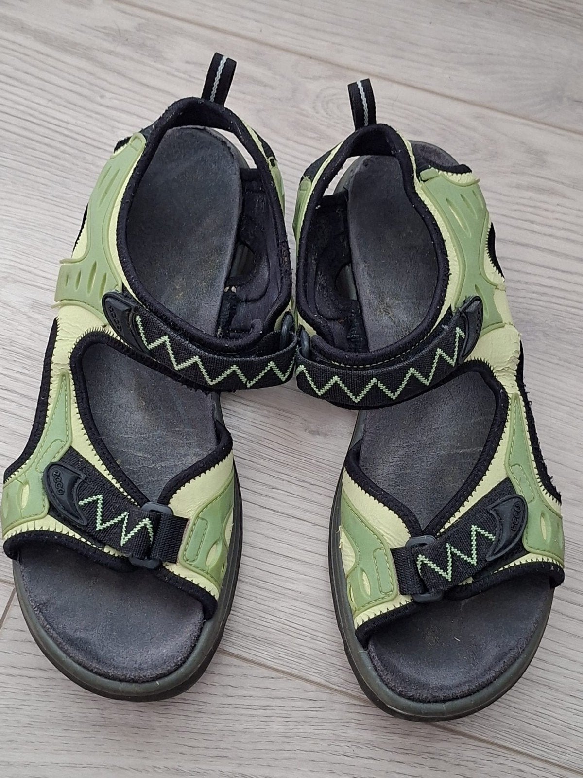 Ecco off road sandalen groen/zwart maat 41, Ecco, Ophalen of Verzenden, Zwart, Sandalen of Muiltjes