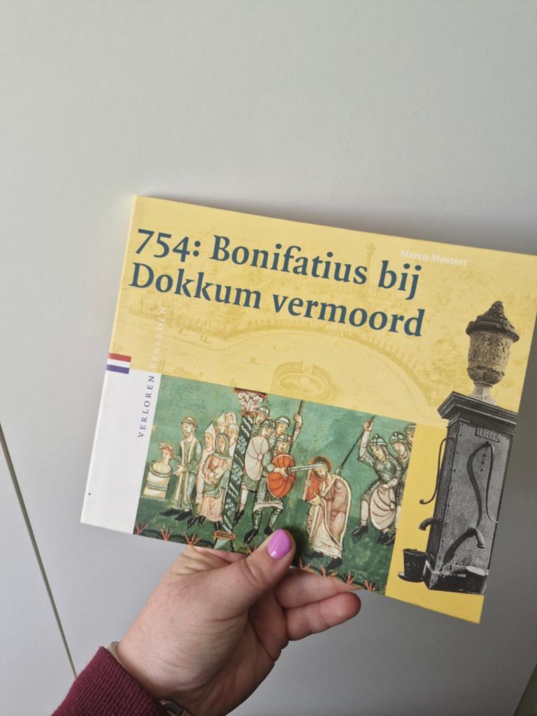 754: Bonifatius bij Dokkum vermoord - Marco Mostert, Boeken, Ophalen of Verzenden, 20e eeuw of later, Zo goed als nieuw, Marco Mostert