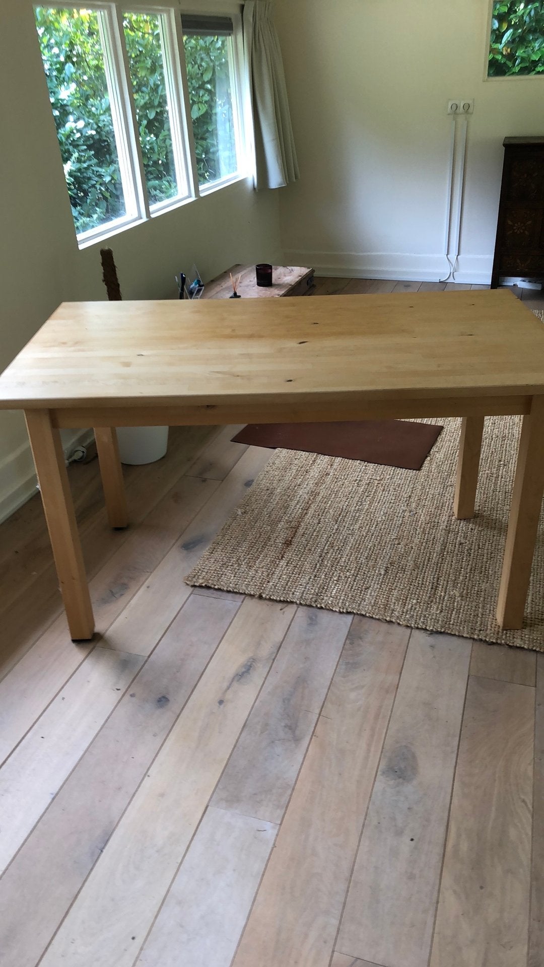 Houten Ikea tafel, Huis en Inrichting, Tafels | Eettafels, Ophalen, 100 tot 150 cm, 50 tot 100 cm, Zo goed als nieuw