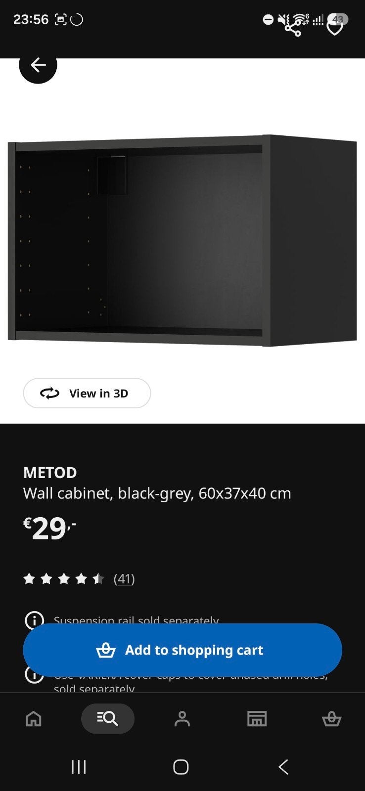 2 IKEA METOD bovenkastjes – zonder deuren – €40 voor beide, Huis en Inrichting, Ophalen, 50 tot 100 cm, Minder dan 100 cm, Grijs