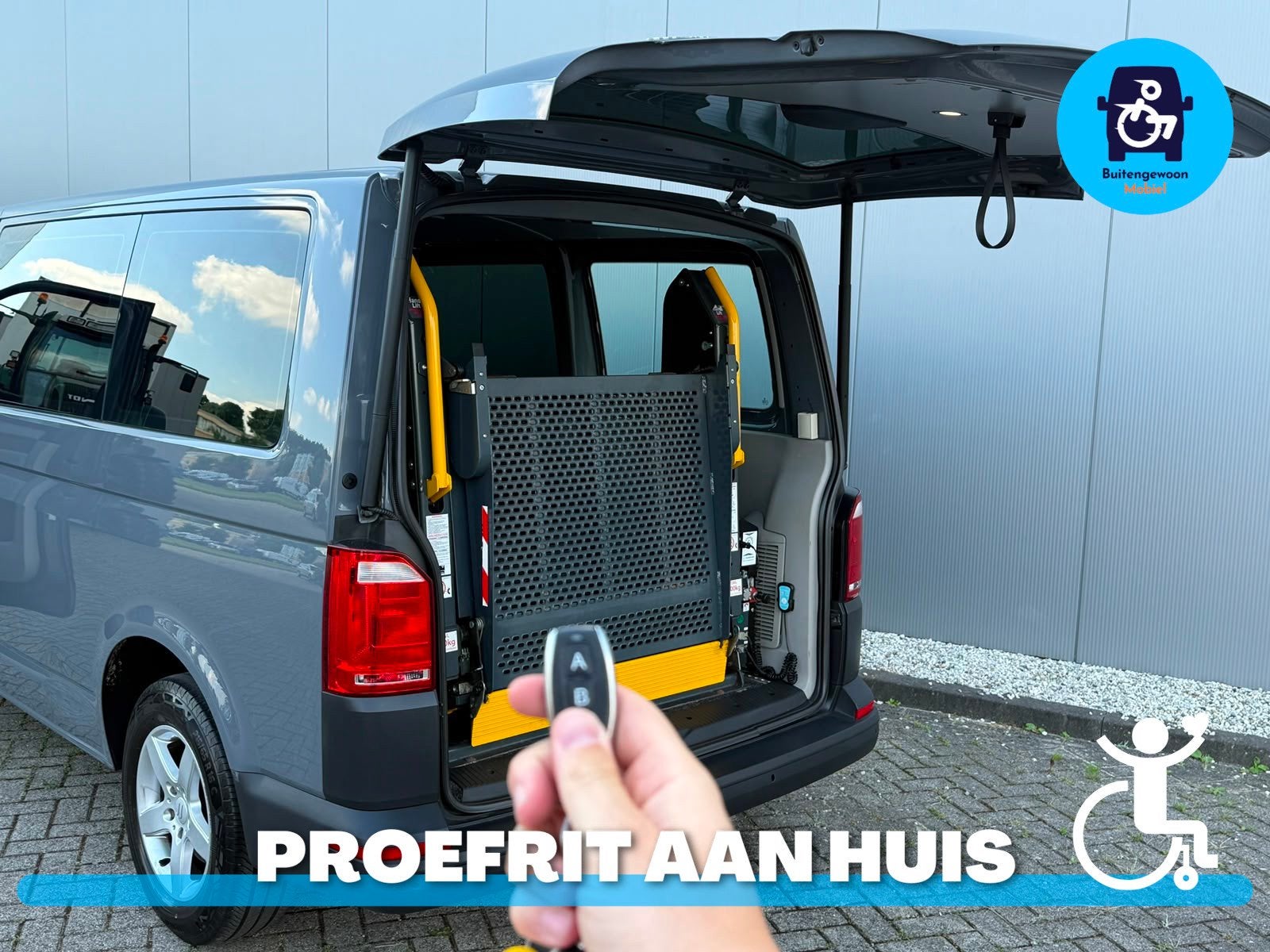 Volkswagen Transporter 2.0 TDI L1H1 | Rolstoelbus | Airco |, Automaat, Stof, Gebruikt, Zwart
