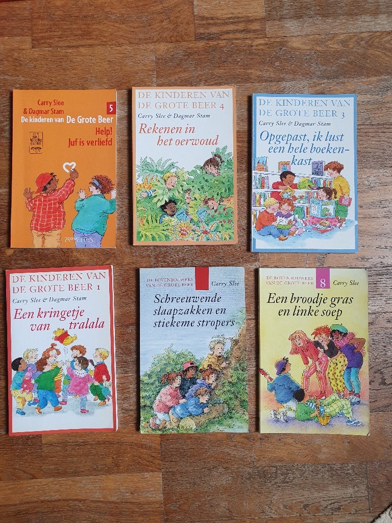 6 X  DE  KINDEREN  VAN  DE  GROTE  BEER  van Carry Slee  , Ophalen of Verzenden, Gelezen, Fictie algemeen