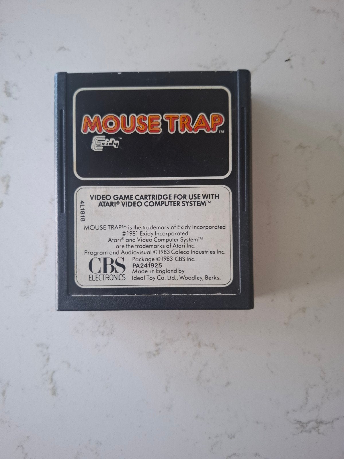 Atari Video Computer System: Mouse Trap (CBS Electronics), 2 spelers, Ophalen of Verzenden, Atari 2600, Vanaf 7 jaar