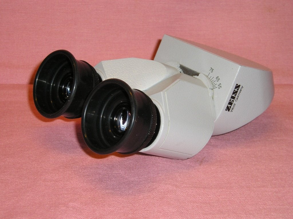 Carl zeiss medisch bioculaire schuine tubes f125, Audio, Tv en Foto, Optische apparatuur | Microscopen, Verzenden, Zo goed als nieuw