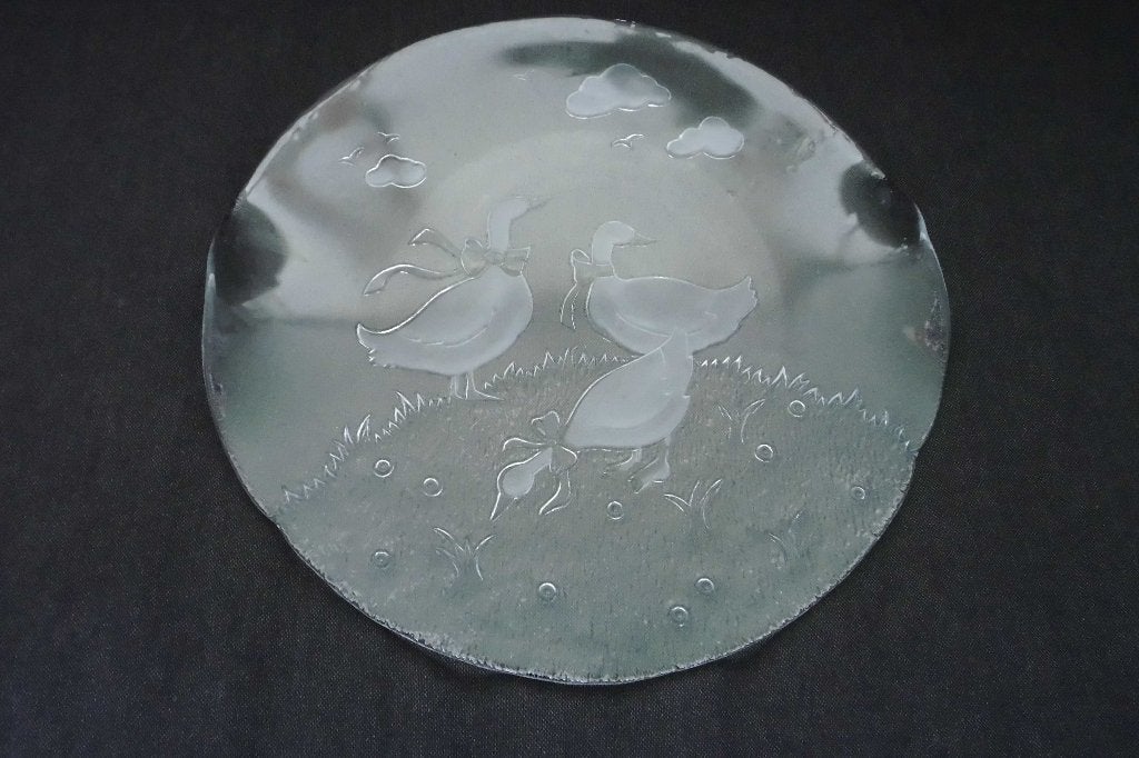 glazen schaal, Schaal, Rond, Ophalen of Verzenden, Glas