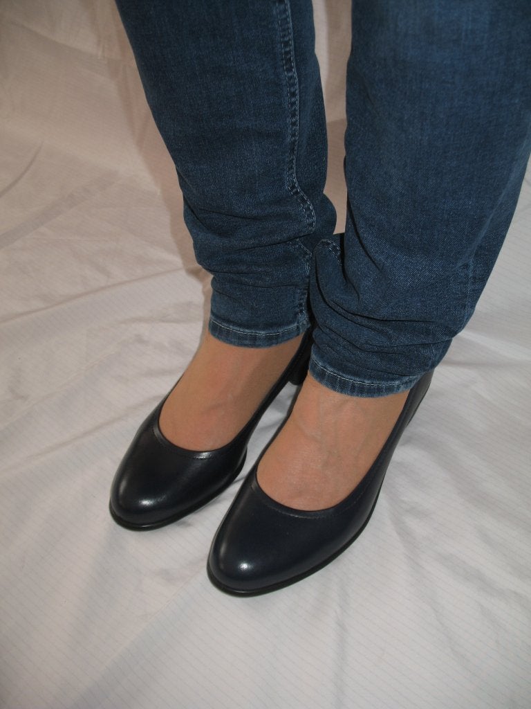 Ecco Leren Pumps* Touch 35* Blauw Maat 39 Niet op Gelopen, Kleding | Dames, Schoenen, Ecco, Blauw, Ophalen of Verzenden, Zo goed als nieuw