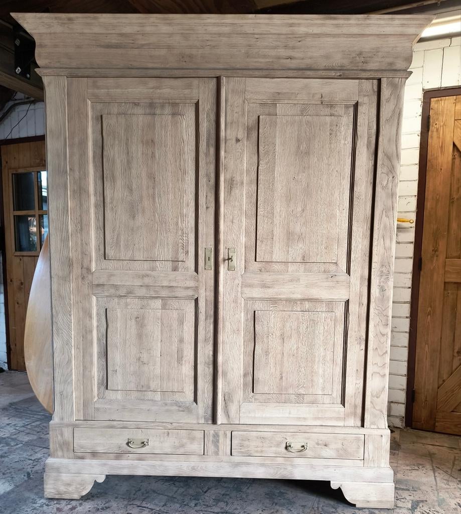 Broodkast buffetkast massief Frans eiken NIEUW, Met deur(en), Middenhof 41 Rilland, 150 tot 200 cm, Eikenhout