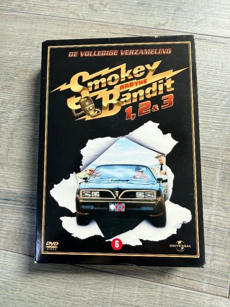 DVD box Smokey and the Bandit deel 1 t/m 3 Burt Reynolds, Alle leeftijden, Ophalen of Verzenden, Zo goed als nieuw, Actie en Avontuur