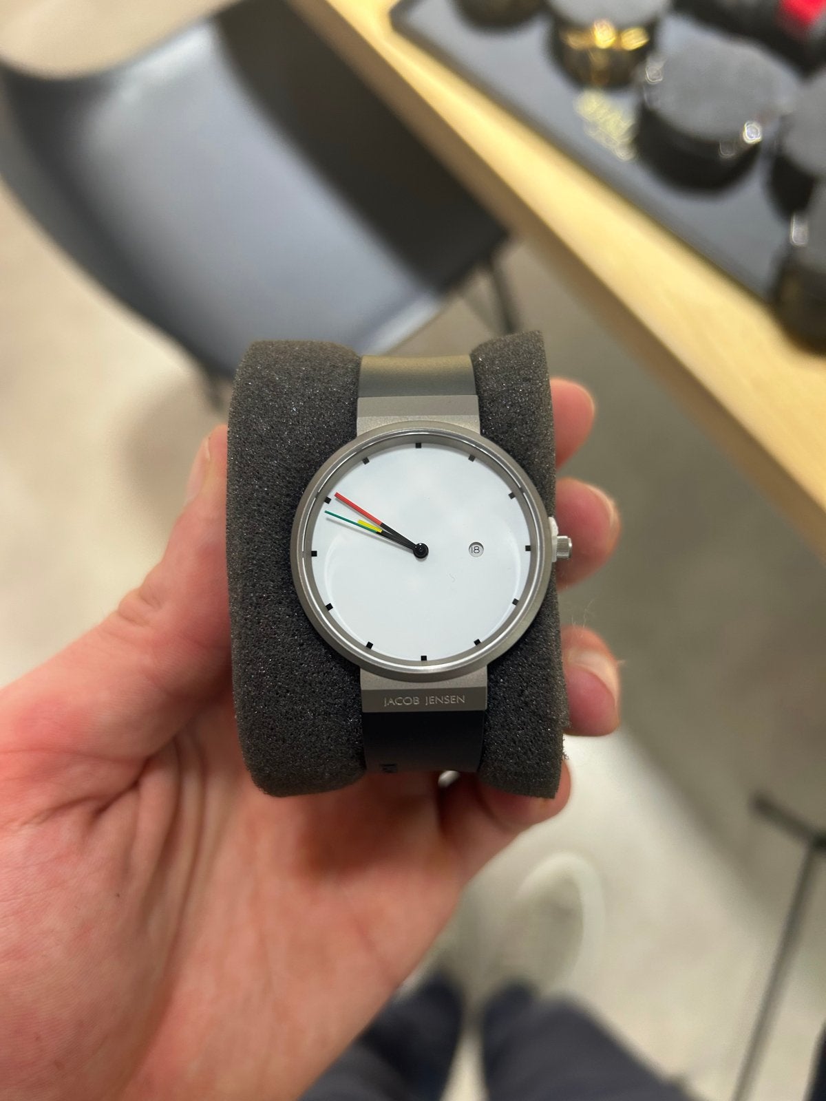 Jacob Jensen Titanium serie 642, Sieraden, Tassen en Uiterlijk, Horloges | Dames, Overige merken, Staal, Polshorloge, Nieuw