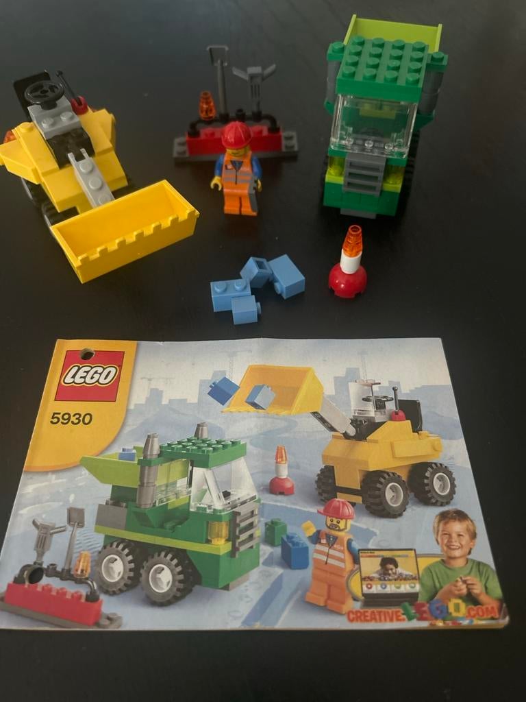 LEGO City 5930: Compact Loader en Dump Truck Set, Lego, Ophalen of Verzenden, Compleet, Complete set