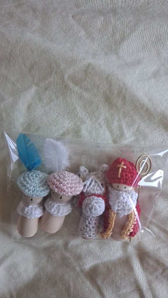 Leuke pegdolls Sinterklaas setje, Ophalen of Verzenden, Nieuw