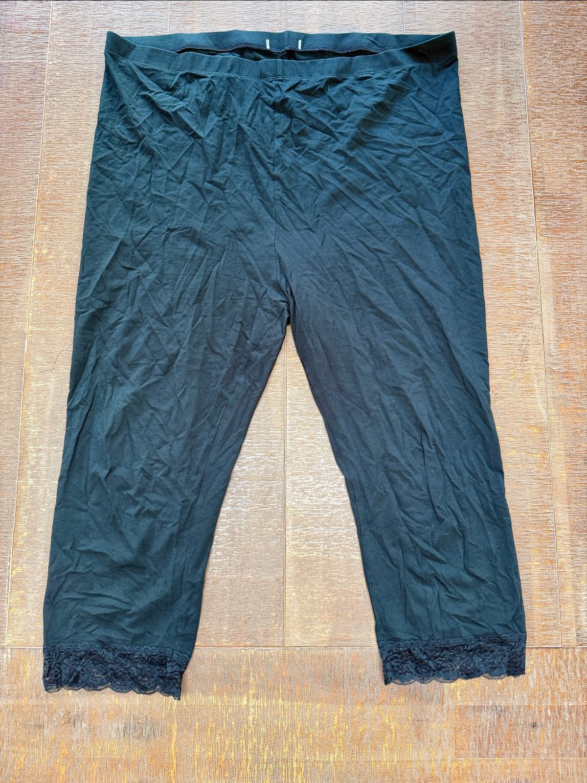 Paprika Legging 3/4 met Kanten Rand - Maat 48, Verzenden, Zwart, Gedragen, Legging