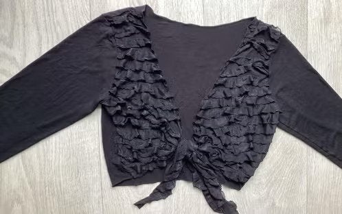 Zwarte bolero / kort vestje maat L, Kleding | Dames, Ophalen of Verzenden, Zo goed als nieuw, Maat 42/44 (L), Zwart