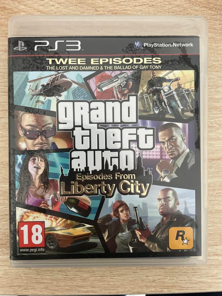 Grand Theft Auto: Episodes from Liberty City PS3, Online, Vanaf 18 jaar, 1 speler, Zo goed als nieuw