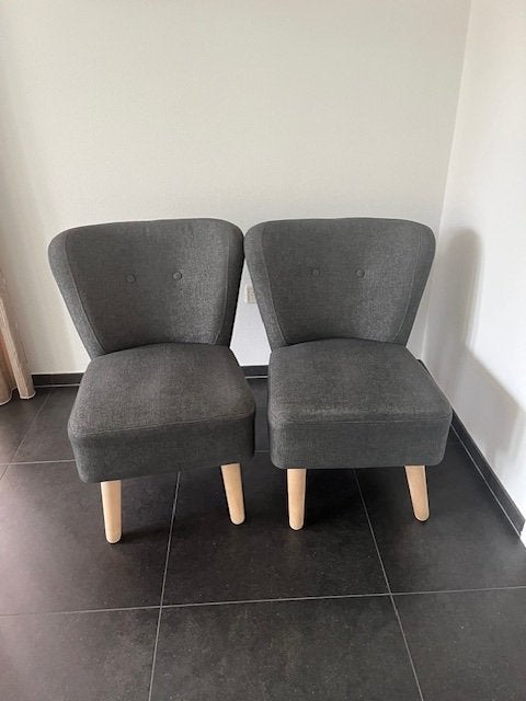 stoelen, Ophalen, Gebruikt, Twee, Stof