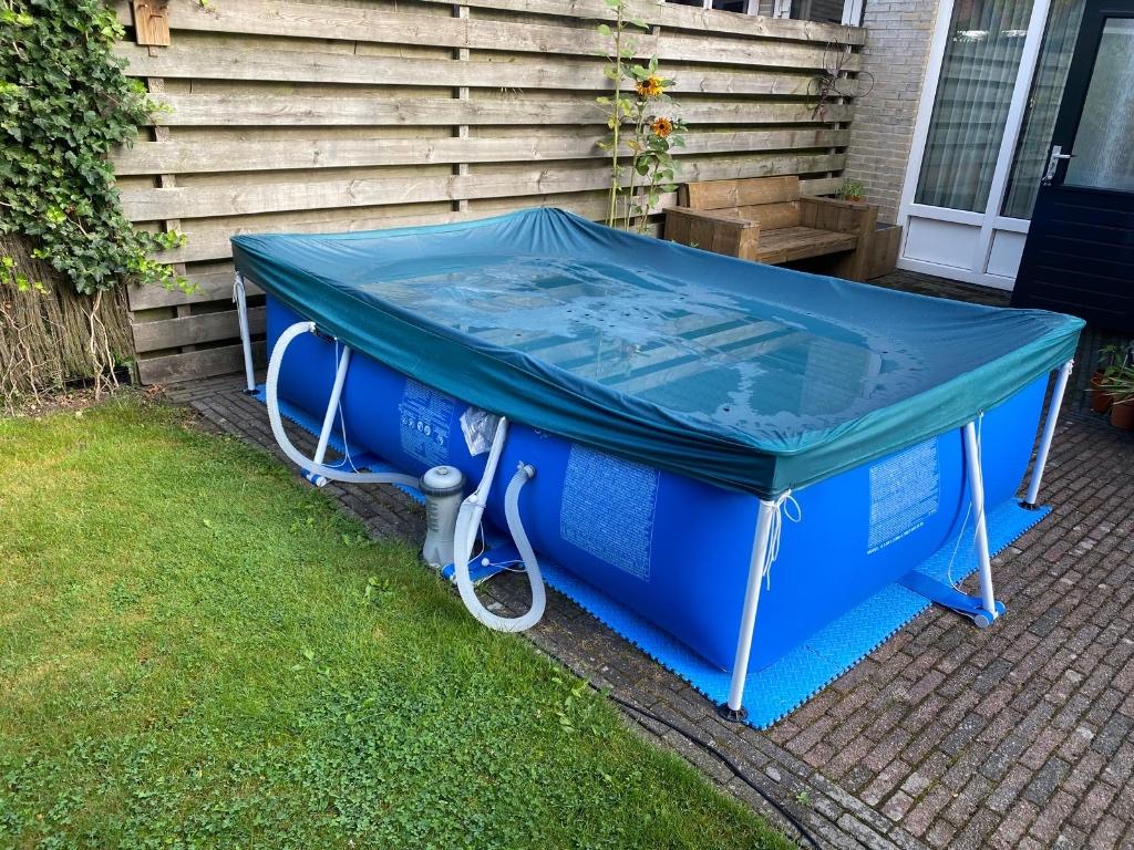 Zwembad pomp (incl zwembad), Tuin en Terras, Zwembaden, Ophalen, Gebruikt, Opzetzwembad, 200 tot 400 cm