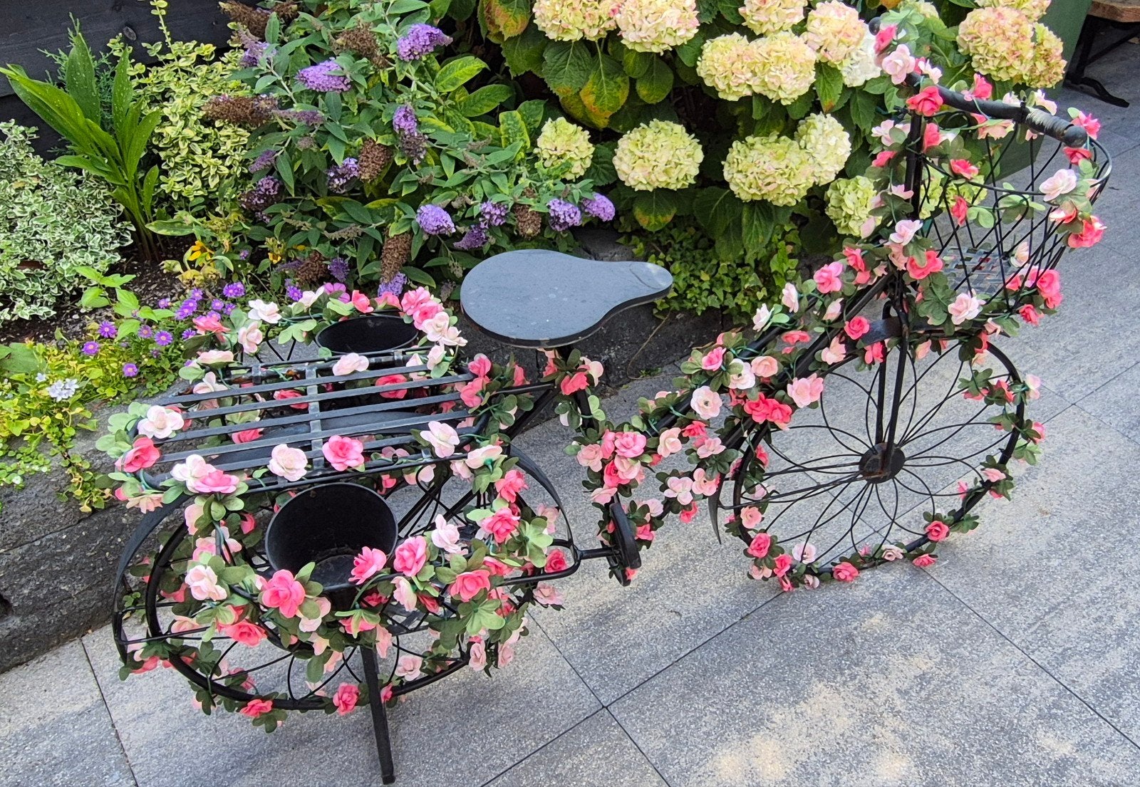 decoratie fiets voor tuin of terras, Ophalen, Bloeit niet, Overige soorten, Volle zon