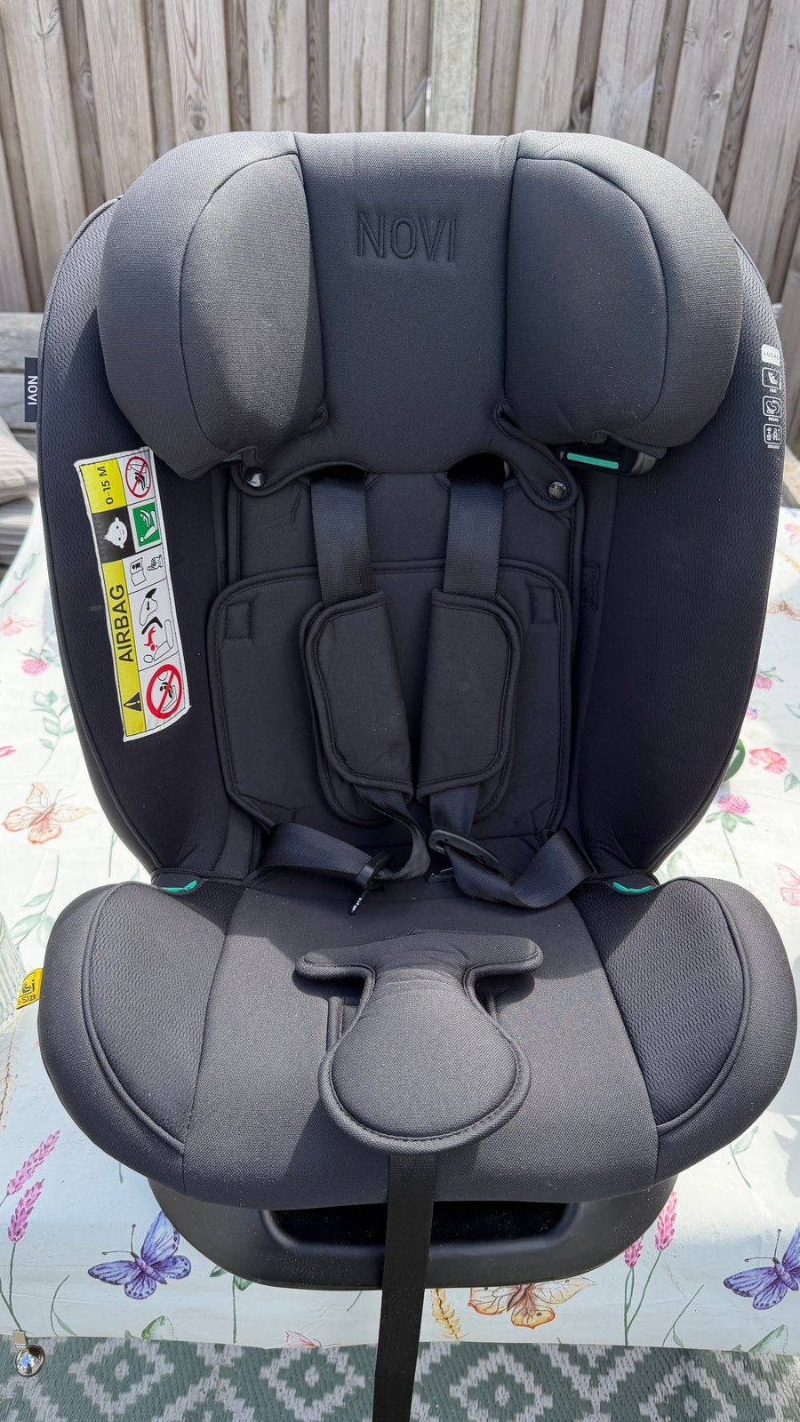 Autostoel Novi Lucas Premium I-Size Black 40 tmt 150cm, Autogordel, 0 t/m 18 kg, Zo goed als nieuw, Ophalen